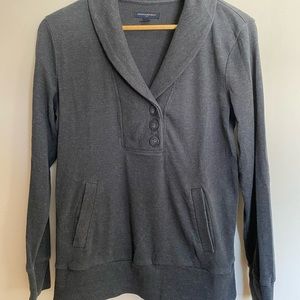 Banana Republic Shaw collar v neck sweatshirt